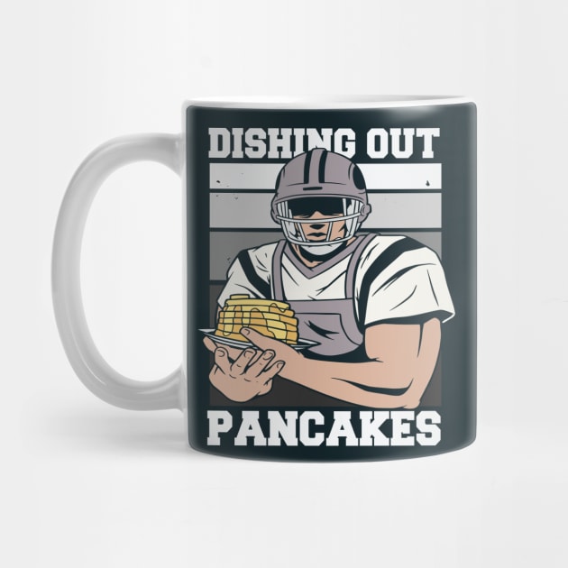 Offensive Lineman Dishing Out Pancakes // Funny Football O Line Meme by SLAG_Creative